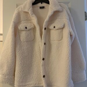 Cozy White Sherpa Jacket